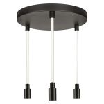 Ledvance Decor Glow Suspension Luminaire Noir 28W 1400lm - 927 Blanc Très Chaud | 400mm - Meilleur Rendu Des Couleurs