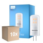 Lot 10x Philips CorePro LED Capsule G4 Dépolie 2.1W 210lm - 827 Blanc Très Chaud | Dimmable - Équivalent 20W