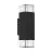 Eglo Wandlamp Castelnuovo Aluminium Zwart Up & Down | IP65 - Geschikt voor 1x GU10